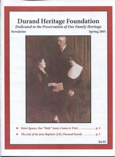 durand, family tree, canada, geneology, heritage, durand heritage foundation, newsletter, french canadian, membership, wisconsin, minnesota, wi, mn