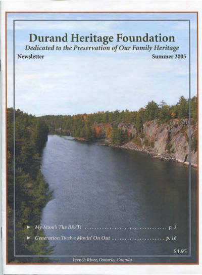 durand, family tree, canada, geneology, heritage, durand heritage foundation, newsletter, french canadian, membership, wisconsin, minnesota, wi, mn, jean durand